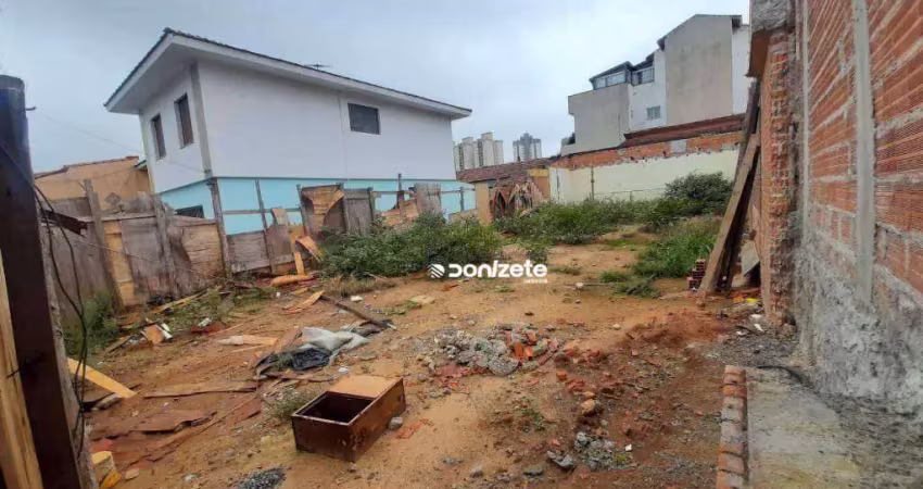 Terreno à venda, 250 m² por r$ 625.000,00 - vila floresta - santo andré/sp