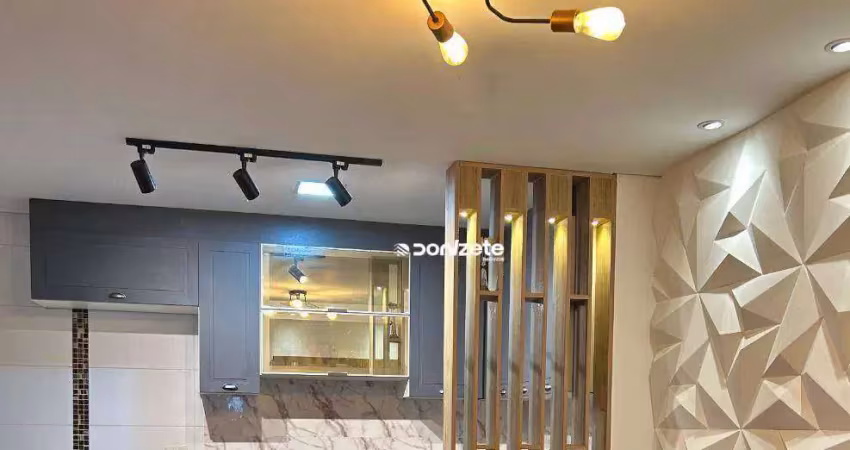 Cobertura com 2 dormitórios à venda, 90 m² por r$ 490.000,00 - vila scarpelli - santo andré/sp