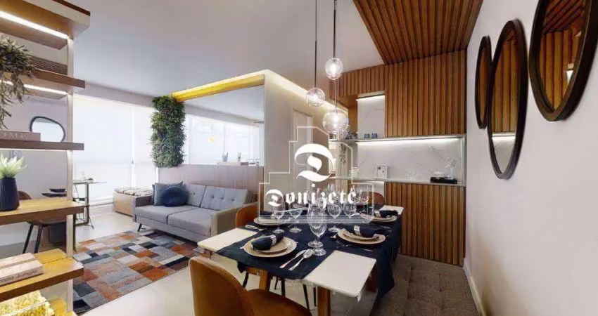 Apartamento com 3 dormitórios à venda, 64 m² por r$ 699.000,00 - vila assunção - santo andré/sp