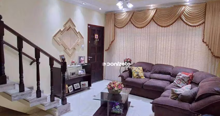 Sobrado com 3 dormitórios à venda, 230 m² por r$ 1.100.000,00 - santa maria - santo andré/sp