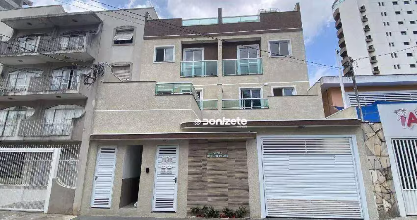 Cobertura com 2 dormitórios à venda, 90 m² por r$ 636.900,00 - jardim bela vista - santo andré/sp