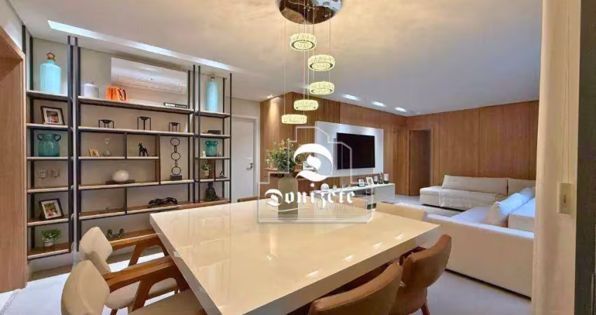 Apartamento com 3 dormitórios à venda, 153 m² por r$ 2.450.000,00 - jardim - santo andré/sp