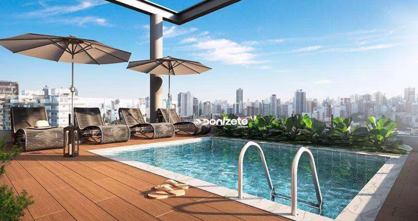 Studio com 1 dormitório à venda, 31 m² por r$ 349.000,00 - jardim - santo andré/sp