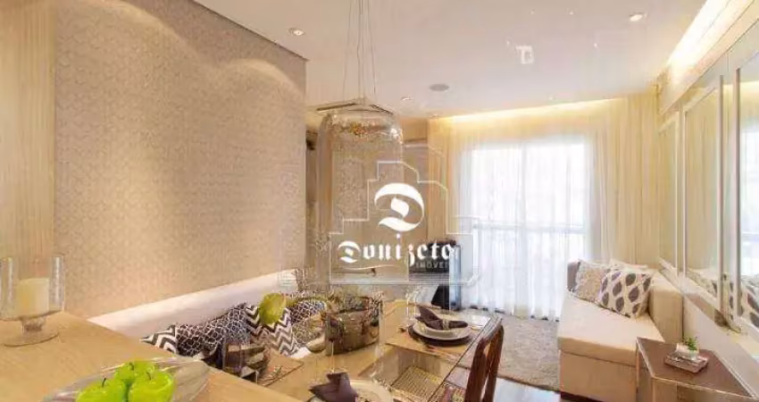 Apartamento com 2 dormitórios à venda, 46 m² por r$ 345.000,00 - parque jaçatuba - santo andré/sp