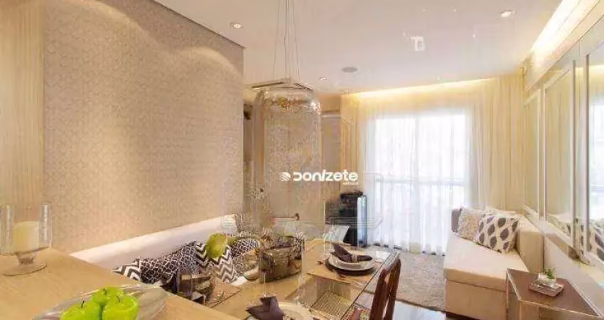 Apartamento com 2 dormitórios à venda, 46 m² por r$ 345.000,00 - parque jaçatuba - santo andré/sp