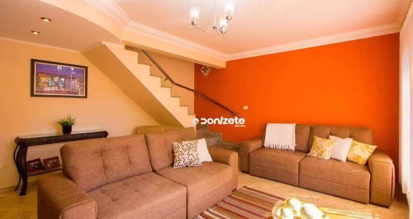 Sobrado com 3 dormitórios à venda, 208 m² por r$ 955.000,00 - vila homero thon - santo andré/sp