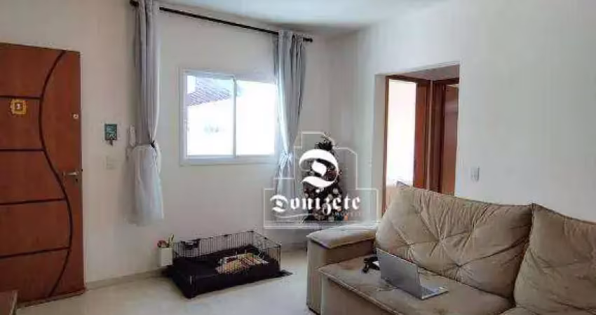 Cobertura com 2 dormitórios à venda, 54 m² por r$ 550.000,00 - vila alzira - santo andré/sp
