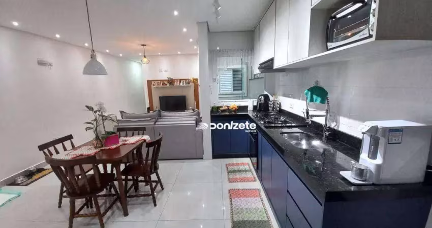 Cobertura com 2 dormitórios à venda, 130 m² por r$ 855.000,00 - campestre - santo andré/sp