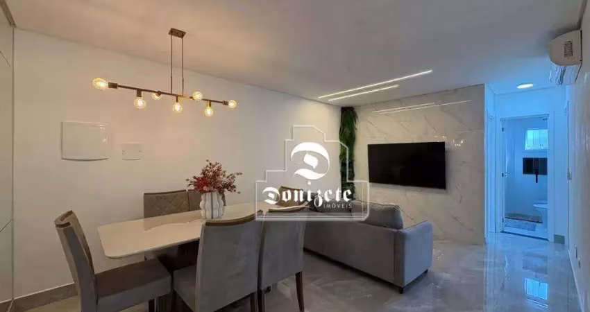 Apartamento com 2 dormitórios à venda, 60 m² por r$ 550.000,00 - vila alpina - santo andré/sp