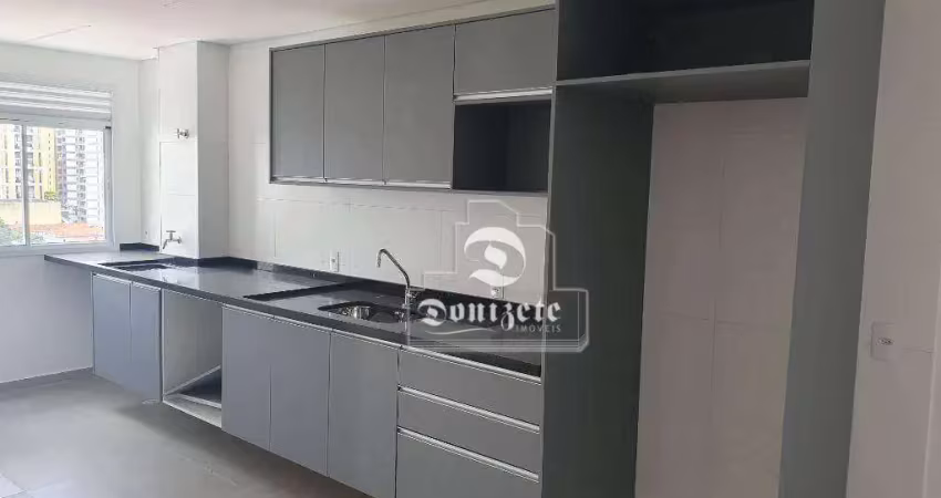 Apartamento com 2 dormitórios para alugar, 55 m² por r$ 3.790,00/mês - jardim - santo andré/sp