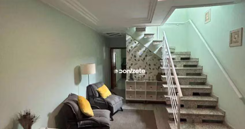 Sobrado com 3 dormitórios à venda, 226 m² por r$ 1.500.000,00 - paraíso - santo andré/sp