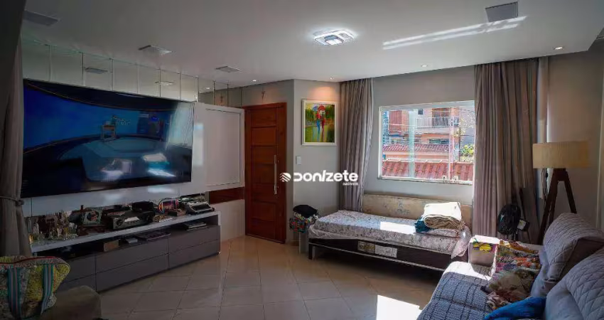 Sobrado com 3 dormitórios à venda, 200 m² por r$ 1.100.000,00 - vila pires - santo andré/sp