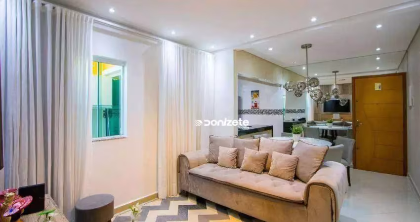 Apartamento com 3 dormitórios à venda, 73 m² por r$ 569.000,00 - paraíso - santo andré/sp
