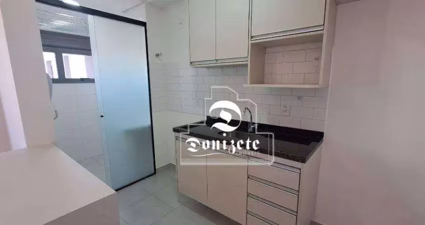 Apartamento com 1 dormitório para alugar, 40 m² por r$ 2.330,31/mês - bangu - santo andré/sp