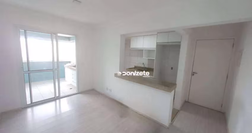 Apartamento com 2 dormitórios para alugar, 60 m² por r$ 3.210,00/mês - vila valparaíso - santo andré/sp