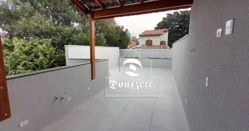 Cobertura com 2 dormitórios à venda, 100 m² por r$ 490.000,00 - parque das nações - santo andré/sp