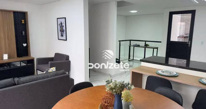 Apartamento triplex com 3 dormitórios à venda, 145 m² por r$ 990.000,00 - campestre - santo andré/sp