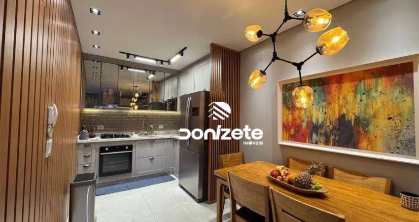 Sobrado com 2 dormitórios à venda, 125 m² por r$ 900.000,00 - vila alzira - santo andré/sp
