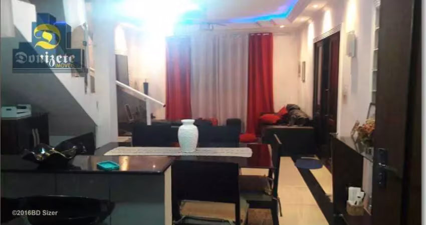 Sobrado com 3 dormitórios, 250 m² - venda por r$ 586.000,00 ou aluguel por r$ 3.650,00/mês - vila alzira - santo andré/sp