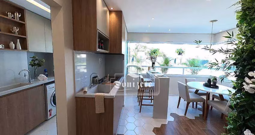 Apartamento com 3 dormitórios à venda, 83 m² por r$ 870.000,00 - vila pires - santo andré/sp