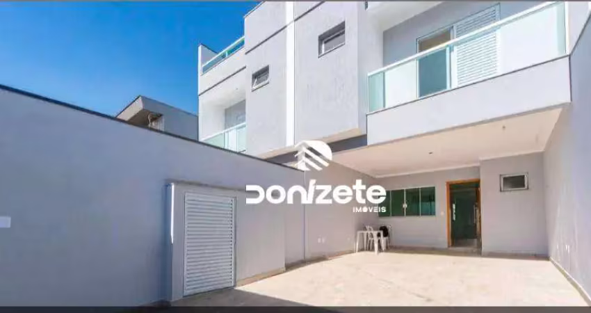 Sobrado com 3 dormitórios à venda, 190 m² por r$ 1.450.000,00 - vila scarpelli - santo andré/sp