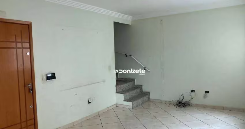Cobertura com 3 dormitórios à venda, 152 m² por r$ 710.000,00 - vila valparaíso - santo andré/sp