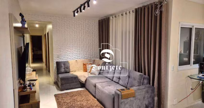 Cobertura com 3 dormitórios à venda, 160 m² por r$ 750.000,00 - vila humaitá - santo andré/sp