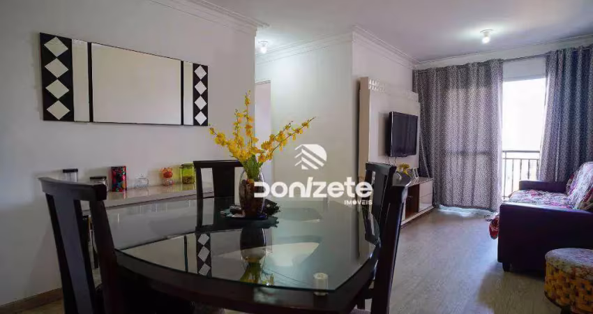 Apartamento com 3 dormitórios à venda, 70 m² por r$ 450.000,00 - vila valparaíso - santo andré/sp