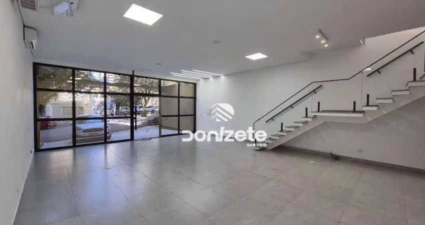 Salão para alugar, 214 m² por r$ 22.530,00/mês - jardim - santo andré/sp