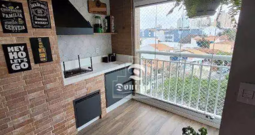 Apartamento com 2 dormitórios à venda, 75 m² por r$ 815.000,00 - vila bastos - santo andré/sp