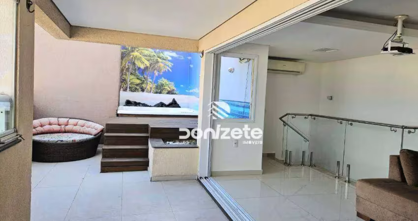 Cobertura com 2 dormitórios à venda, 158 m² por r$ 1.070.000,00 - campestre - santo andré/sp