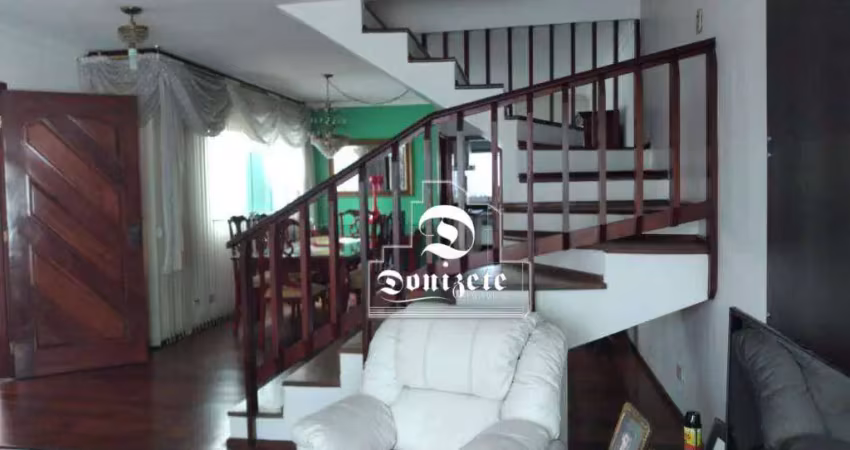 Sobrado com 3 dormitórios para alugar, 312 m² por r$ 5.298,00/mês - vila pinheirinho - santo andré/sp