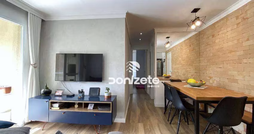 Apartamento com 2 dormitórios à venda, 58 m² por r$ 630.000,00 - campestre - santo andré/sp