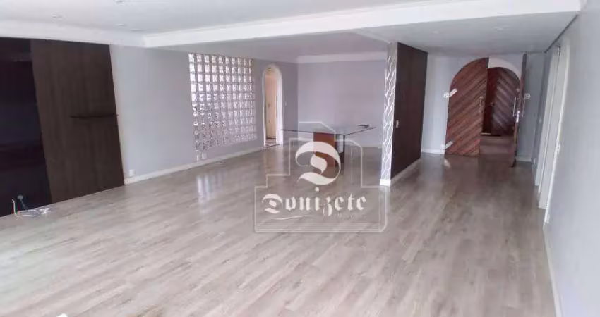 Apartamento com 3 dormitórios para alugar, 192 m² por r$ 6.694,00/mês - vila assunção - santo andré/sp