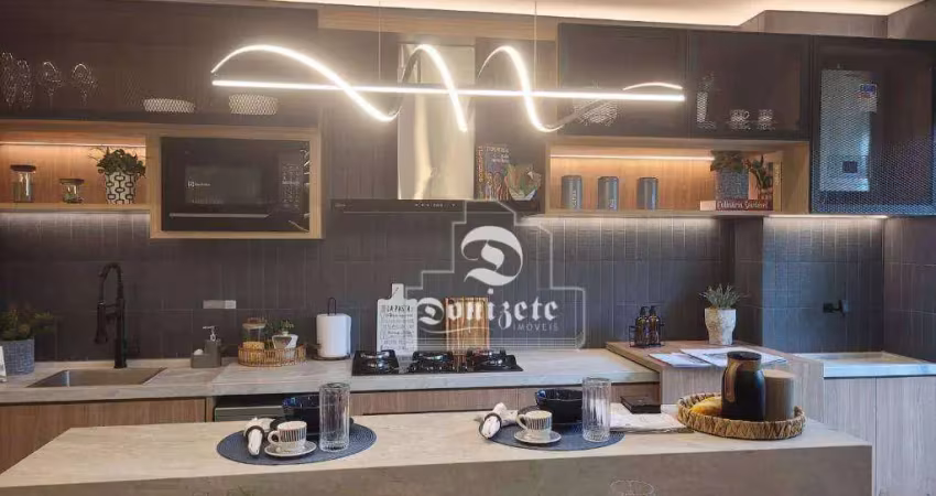 Apartamento duplex com 3 dormitórios à venda, 90 m² por r$ 995.031,92 - jardim - santo andré/sp