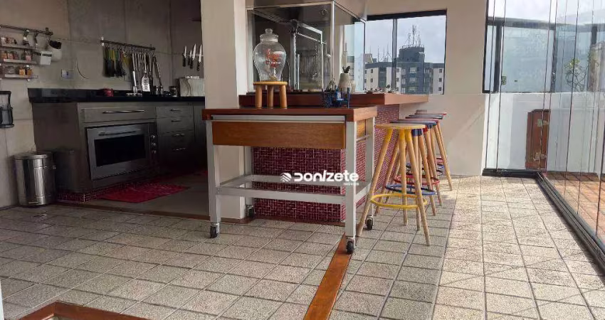 Cobertura com 3 dormitórios à venda, 356 m² por r$ 2.800.000,00 - vila valparaíso - santo andré/sp