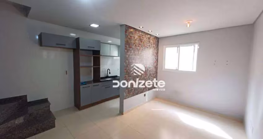 Cobertura com 2 dormitórios para alugar, 116 m² por r$ 2.675,00/mês - silveira - santo andré/sp