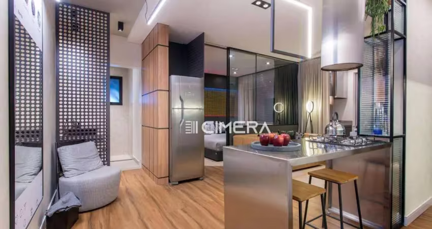 Apartamento com 1 dormitório à venda, 45 m² - biarritz planeta - sorocaba/sp