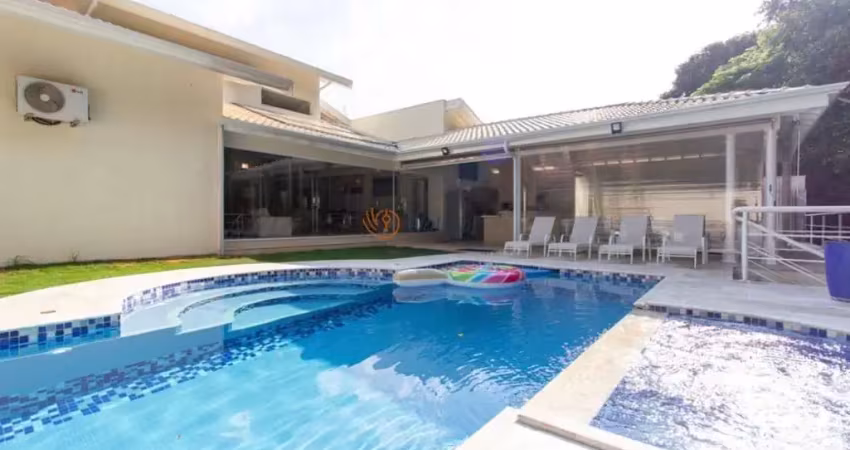 Casa de luxo em condomínio no loteamento alphaville campinas - 4 quartos, 4 suítes, 3 salas, 6 banheiros, 8 vagas, 495,99 m²