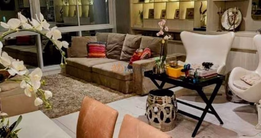 Apartamento luxuoso no Cambuí, Campinas-SP: 4 quartos, 2 suítes, 3 salas, 5 banheiros, 3 vagas de garagem - 135,13 m² de área.