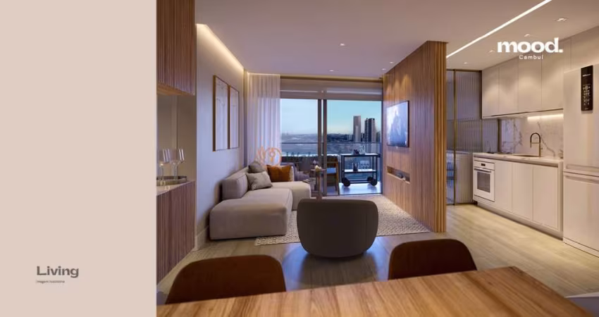 Apartamento à venda no Cambuí Campinas-SP: 2 quartos, 2 suítes, 2 salas, 3 banheiros, 2 vagas de garagem - 76,32 m² de área.