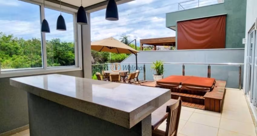 Luxuosa casa em condomínio à venda em Campinas-SP, Parque das Quaresmeiras: 4 quartos, 4 suítes, 3 salas, 6 banheiros, 4 vagas, 300m².