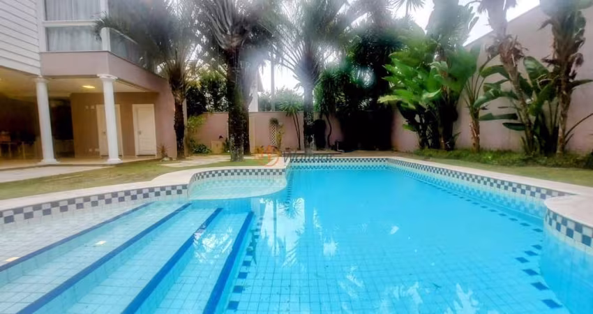 Magnífica Casa em Condomínio à Venda em Campinas-SP - Loteamento Alphaville Campinas, 4 Quartos, 4 Suítes, 3 Salas, 6 Banheiros, 4 Vagas, 412,18m²!