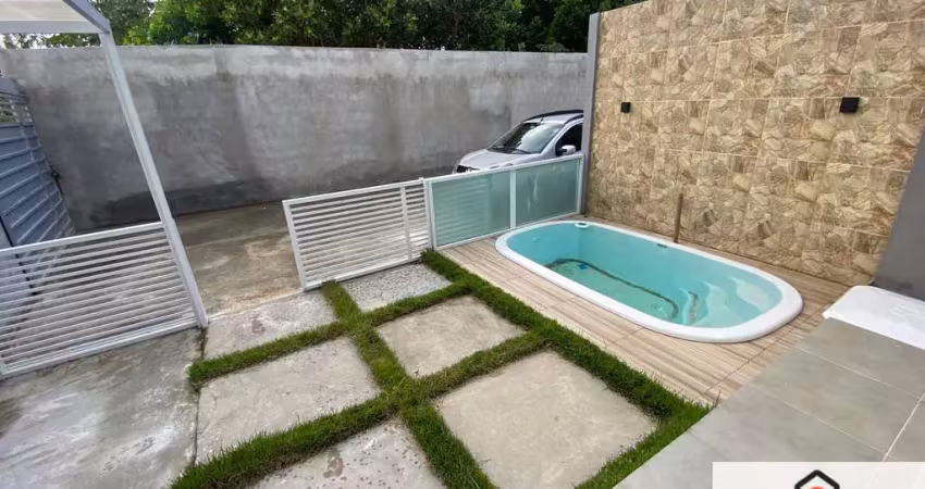 Casa em condomínio em jacuípe 2/4 suíte, piscina, garagem