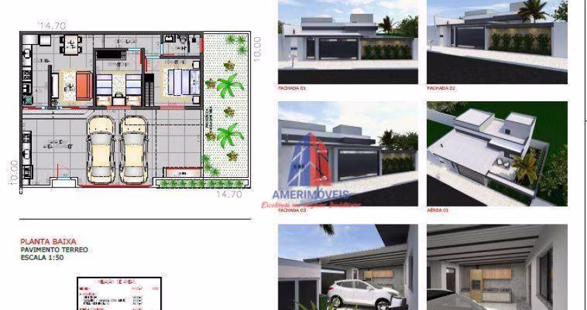 Casa com 2 dormitórios à venda, 97 m² por R$ 500.000,00 - Jardim Santa Rosa - Nova Odessa/SP