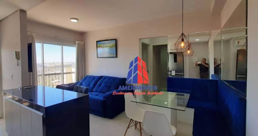 Apartamento com 2 dormitórios para alugar, 52 m² por R$ 2.910,00/mês - Centro - Americana/SP