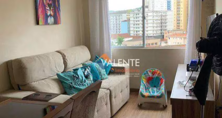 Apartamento com 1 dormitório à venda, 46 m² por R$ 200.000,00 - Centro - São Vicente/SP