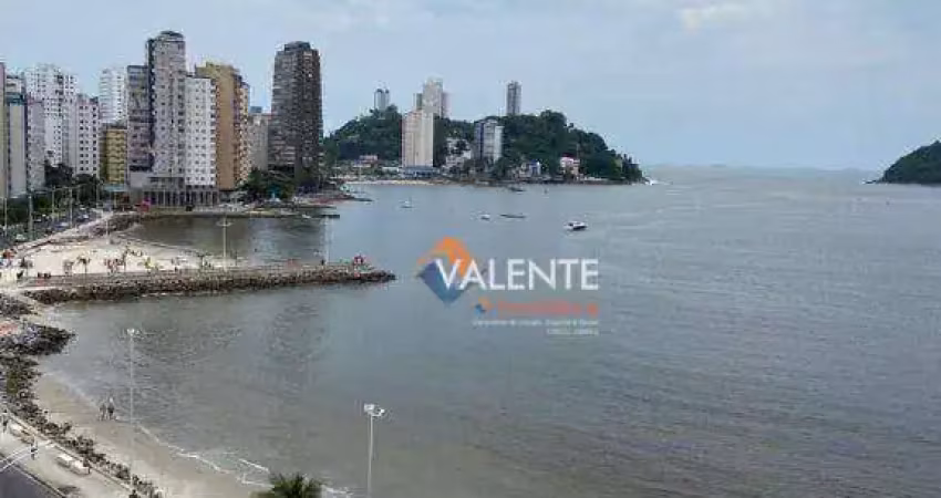 Apartamento porteira fechada - com 4 dormitórios à venda, 205 m² por r$ 900.000 - centro - são vicente/sp