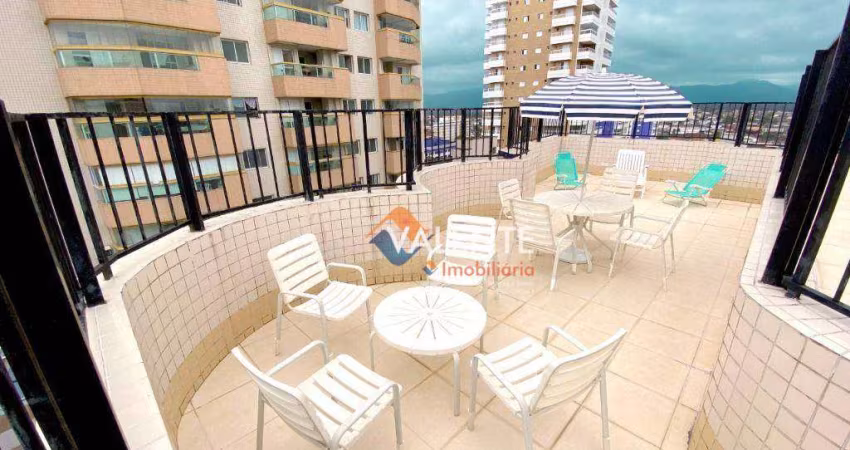 Cobertura com 3 dormitórios à venda, 208 m² por R$ 1.170.000,00 - Aviação - Praia Grande/SP