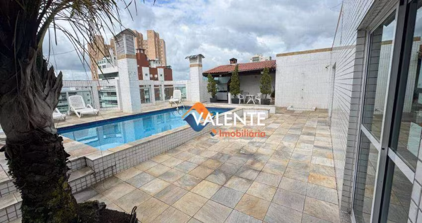 Apartamento com 2 dormitórios para alugar, 95 m² por R$ 4.000,00/mês - Vila Guilhermina - Praia Grande/SP
